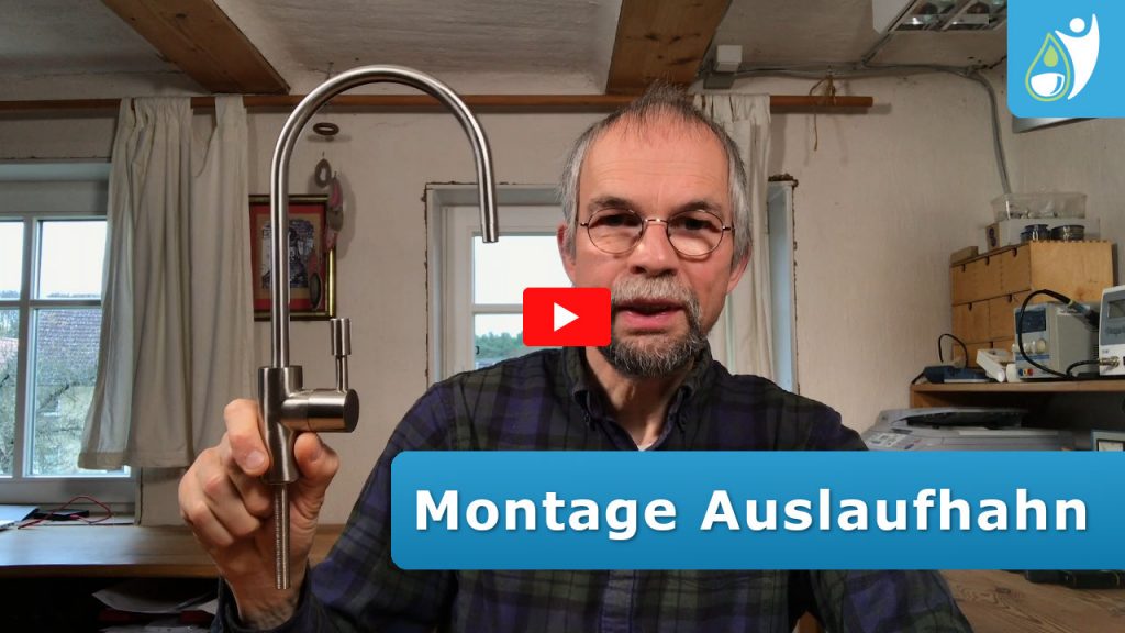 Montage des Auslaufhahns bei der PI-Power Compact Anlage
